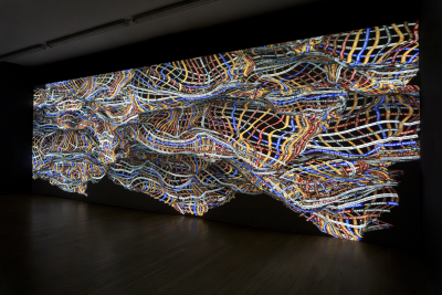Daniel Canogar Chyron, 2022 From the series Pixelweaver