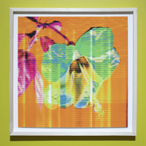 Ellie Pritts Static Glitch Fleur II, 2023 Giclée print on hahnemühle 24 x 24 in / 61 x 61 cm