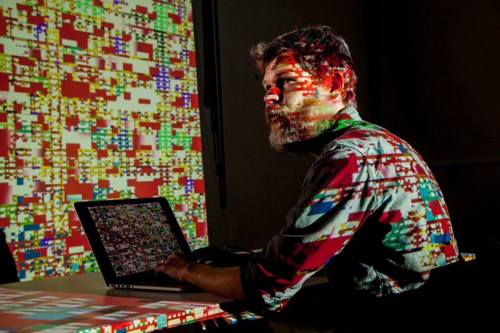 It Doesn't Exist (In Any Other Form), Casey Reas bitforms gallery