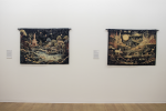 Installation View of Alexander Reben Delusions of a Time-Traveling Cactus Left to Right: Twilight Wanderers in the Kingdom of Enchantment, 2023; and, Lanterns of the Whispering Woods, 2023.
