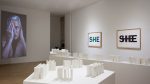 Installation view of Gary Hill Language Pit