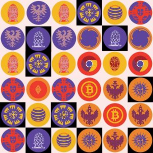 Russian Roulette Wallpaper by Claudia Hart, 2024
