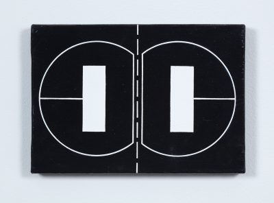 7 pour Faraday by Manfred Mohr, 1969