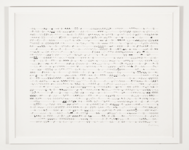 P-036 G / White Noise by Manfred Mohr, 1971