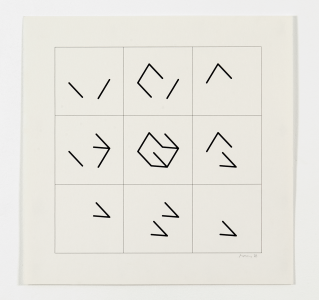 P-185-C by Manfred Mohr, 1976