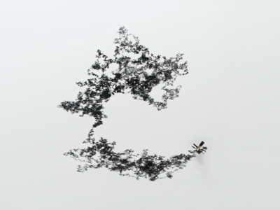 Machine Wall Drawing (2018-02-27 5:40 PM) by Tristan Perich, 2018